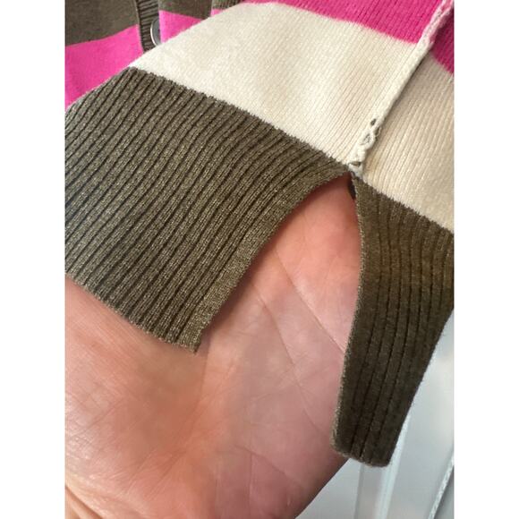 Free People NWT League of Her Own Oversized Cardigan Sweater Pink Brown XS - Picture 8 of 12